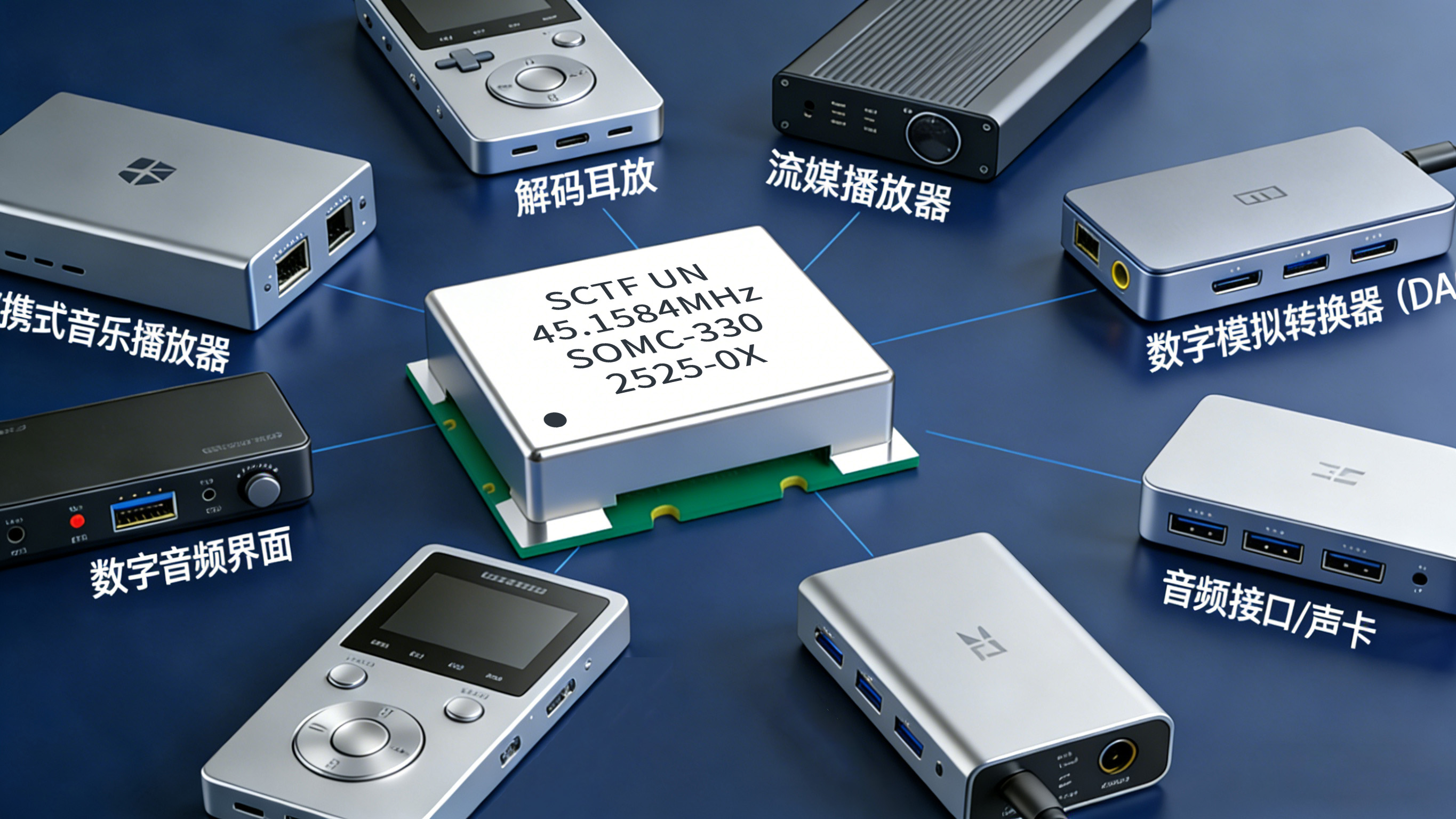 飛秒晶振-高端音頻應用場景圖-SCTF星通時頻