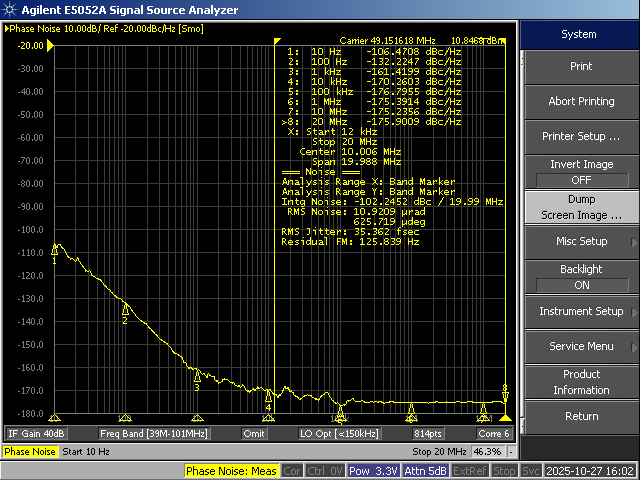 飛秒晶振相位噪聲-SCTF星通時頻