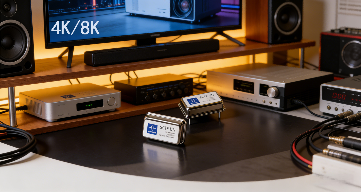 飛秒晶振-4K 8K應(yīng)用場(chǎng)景圖-SCTF星通時(shí)頻